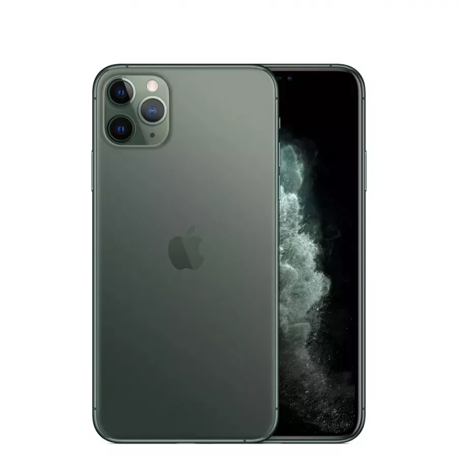 Apple iPhone 11 Pro Max 64ГБ Темно-зеленый (Midnight Green). Вид 1