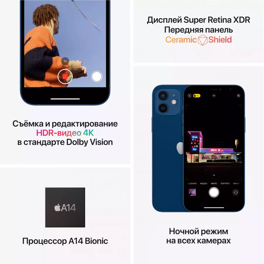 Купить Apple iPhone 12 mini 256ГБ Фиолетовый в Сочи. Вид 5