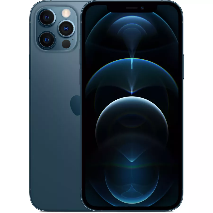 Купить Apple iPhone 12 Pro 128ГБ Pacific Blue (Тихоокеанский синий) в Сочи. Вид 1