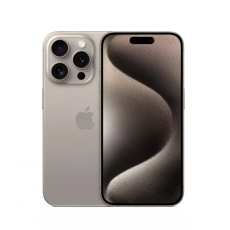 Купить Apple iPhone 15 Pro 128ГБ Natural Titanium SIM+eSIM в Сочи. Вид 1