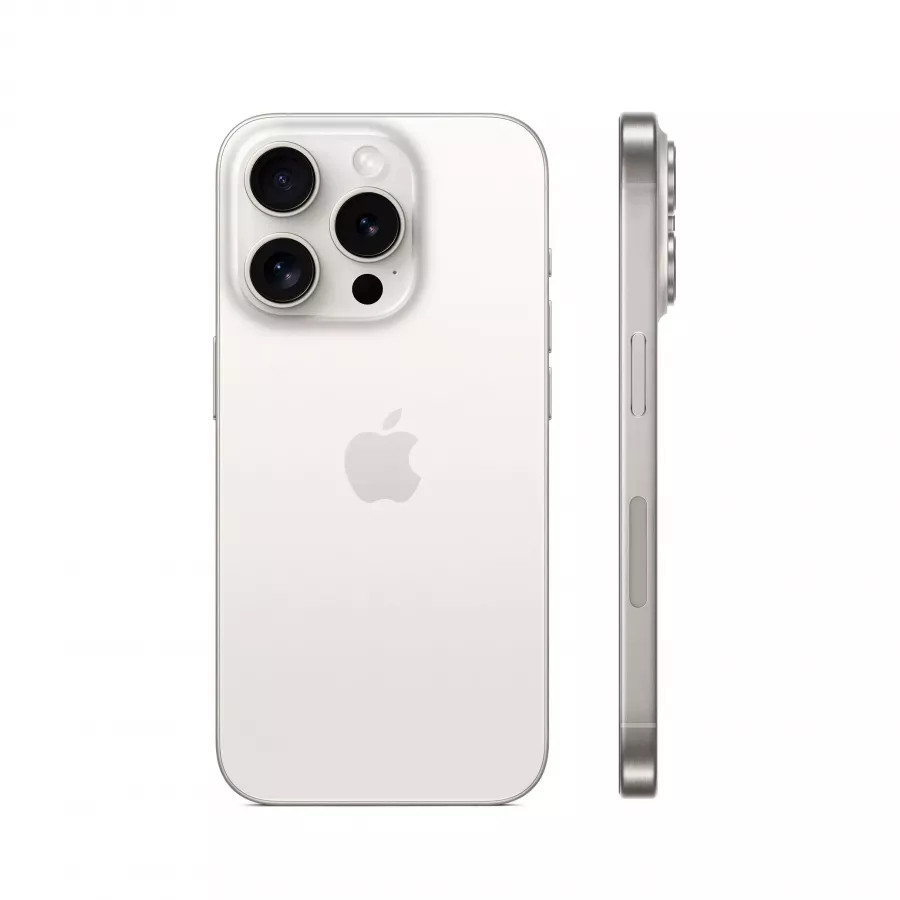 Купить Apple iPhone 15 Pro 128ГБ White Titanium SIM+eSIM в Сочи. Вид 2