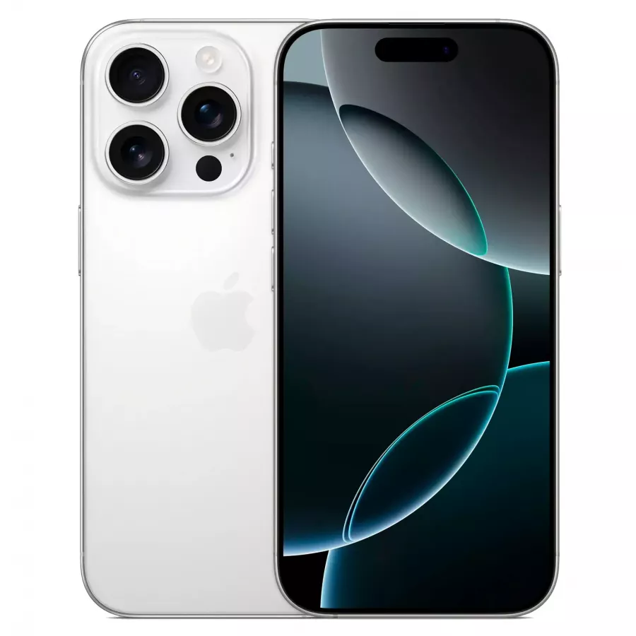 Купить Apple iPhone 16 Pro 128ГБ White Titanium (SIM+eSIM) в Сочи. Вид 1