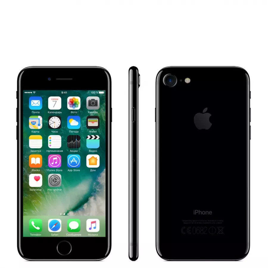 Купить Apple iPhone 7 32ГБ Jet Black в Сочи. Вид 2