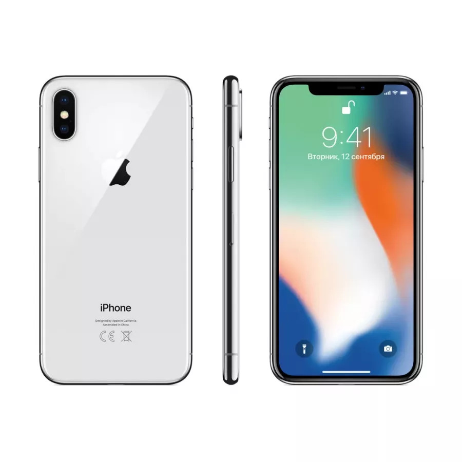 Купить Apple iPhone X 256ГБ Без Face ID Серебристый (Silver) Как новый в Сочи. Вид 2