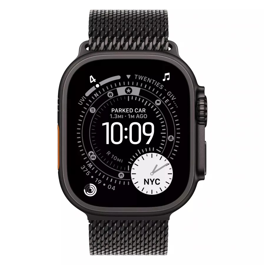Купить Apple Watch Ultra 3 (2025), 49мм, корпус из титана черного цвета, ремешок миланская петля черного цвета, L (180-210мм) в Сочи Купить Apple Watch Ultra 3 (2025), 49мм, корпус из титана черного цвета, ремешок миланская петля черного цвета, L (180-210мм) в Сочи. Вид 2