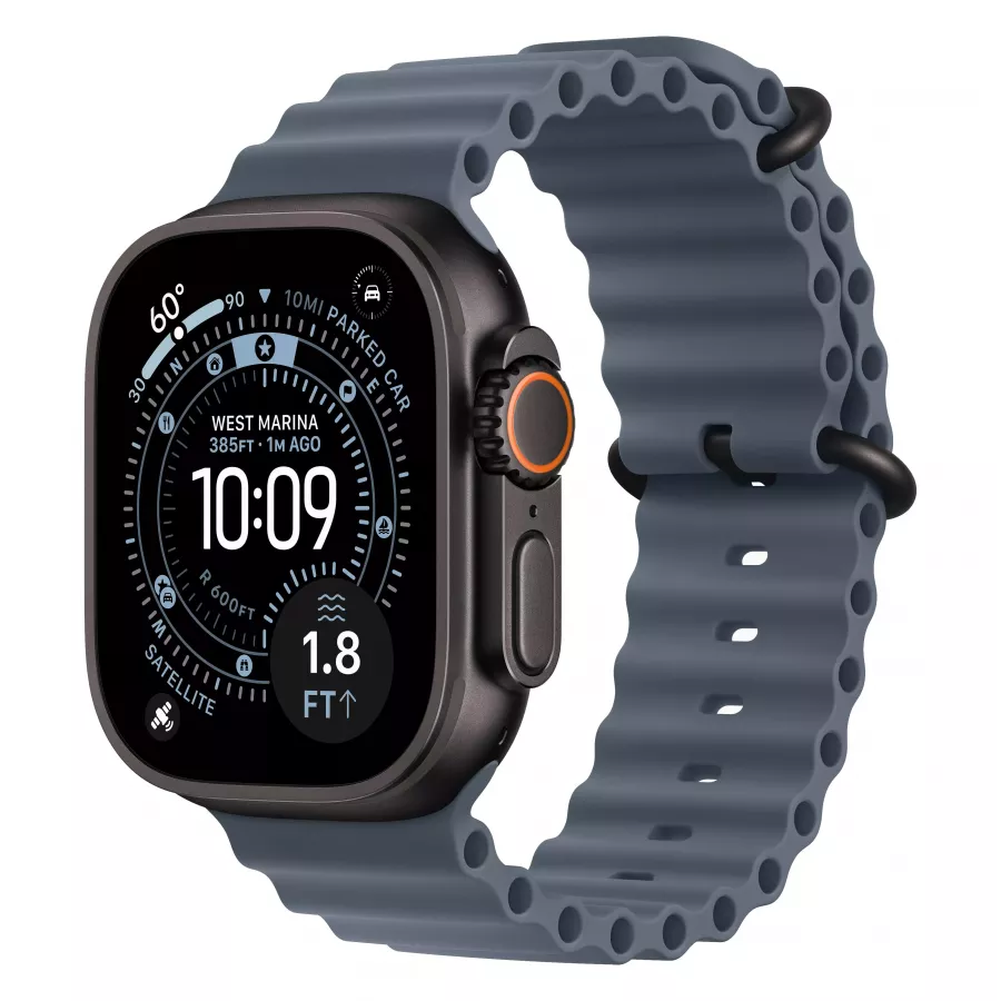 Купить Apple Watch Ultra 3 (2025), 49мм, корпус из титана черного цвета, ремешок Ocean Anchor Blue в Сочи Купить Apple Watch Ultra 3 (2025), 49мм, корпус из титана черного цвета, ремешок Ocean Anchor Blue в Сочи. Вид 1