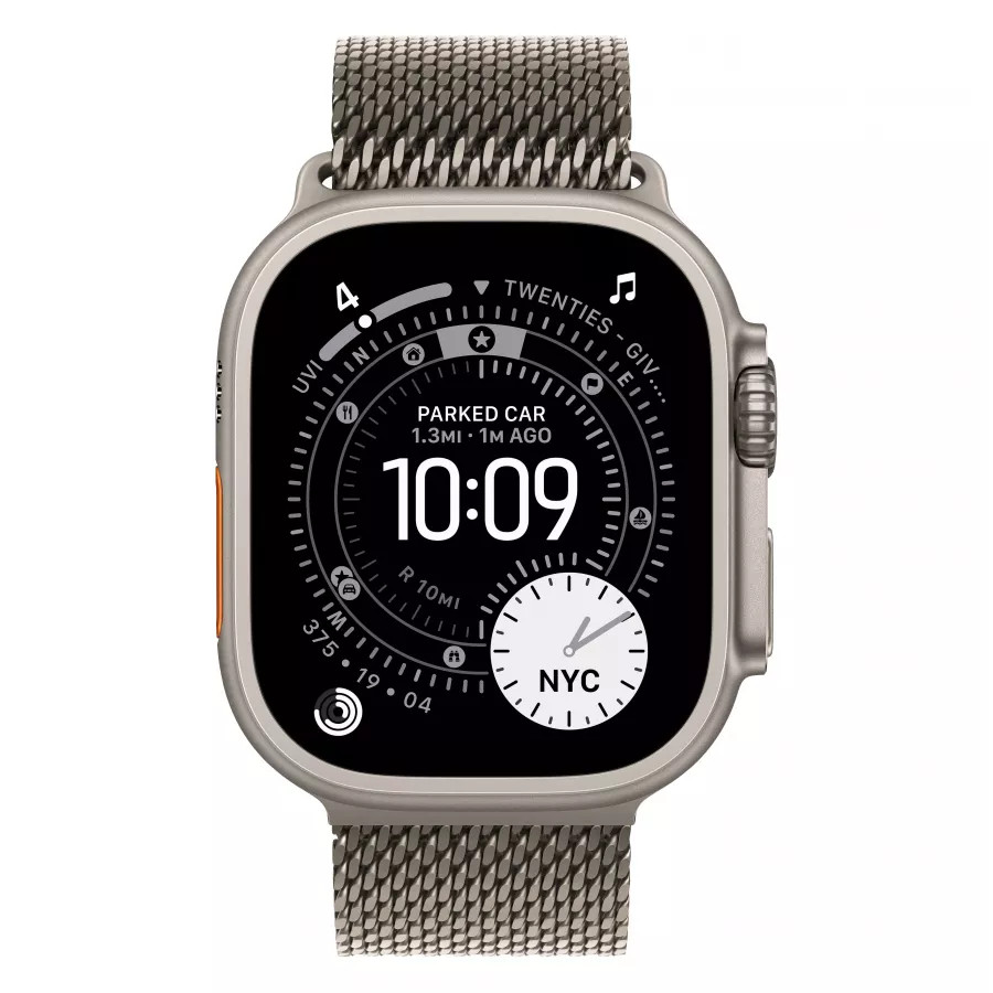 Купить Apple Watch Ultra 3 (2025), 49мм, корпус из титана натурального цвета, ремешок миланская петля натурального цвета, M (155-185мм) в Сочи Купить Apple Watch Ultra 3 (2025), 49мм, корпус из титана натурального цвета, ремешок миланская петля натурального цвета, M (155-185мм) в Сочи. Вид 2