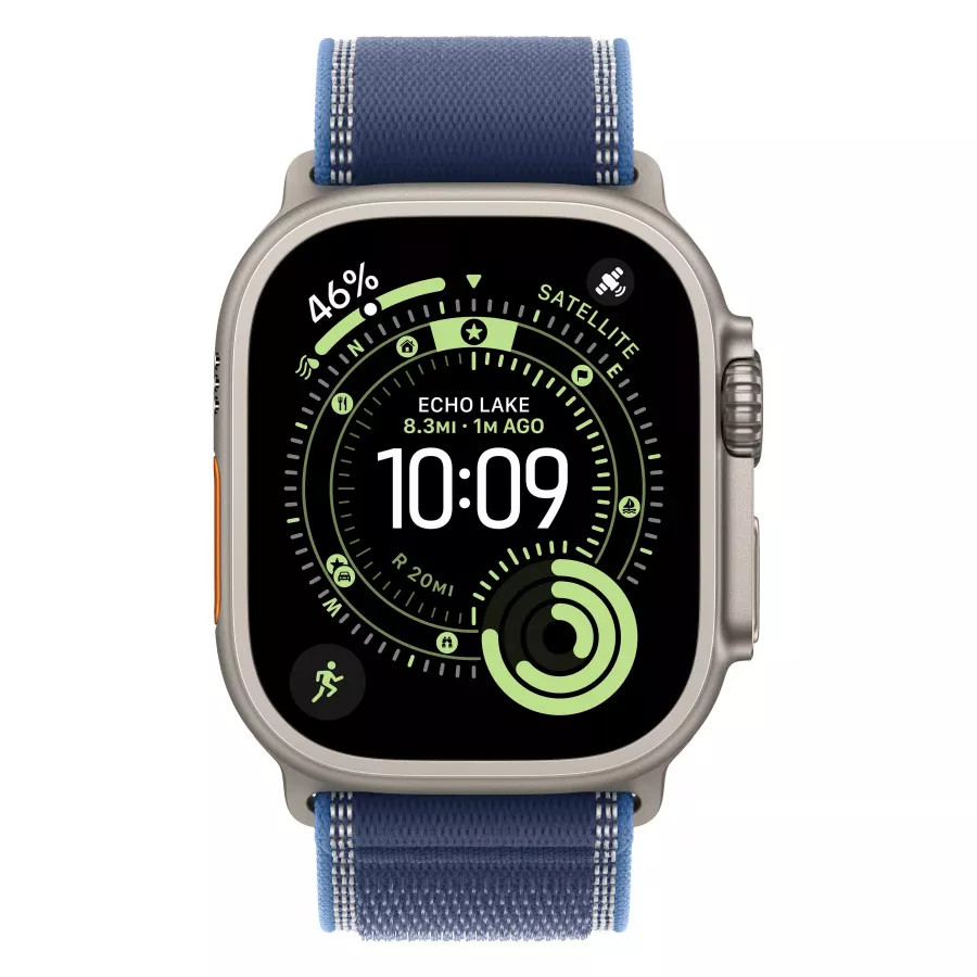 Купить Apple Watch Ultra 3 (2025), 49мм, корпус из титана натурального цвета, ремешок Trail Loop Blue/Bright Blue, S/M (130-180мм) в Сочи Купить Apple Watch Ultra 3 (2025), 49мм, корпус из титана натурального цвета, ремешок Trail Loop Blue/Bright Blue, S/M (130-180мм) в Сочи. Вид 2