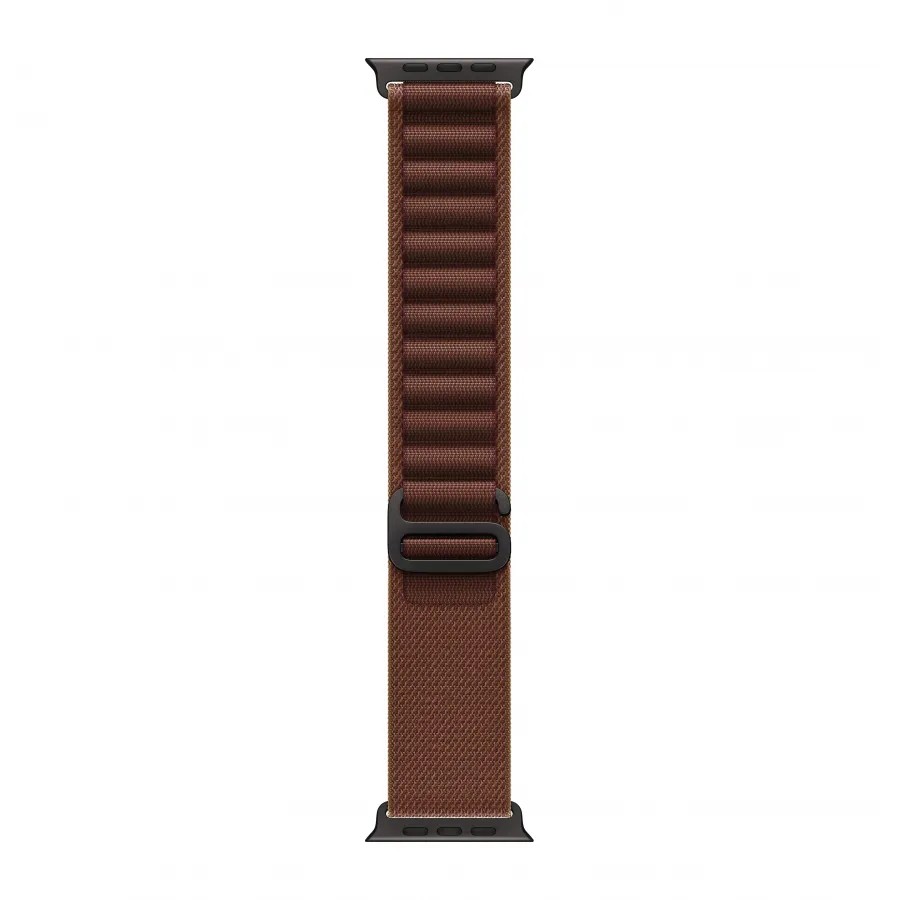 Купить Apple Watch Ultra 4 (2026), 49мм, корпус из титана черного цвета, ремешок Alpine Loop Burgundy, M (145-190мм) в Сочи. Вид 3