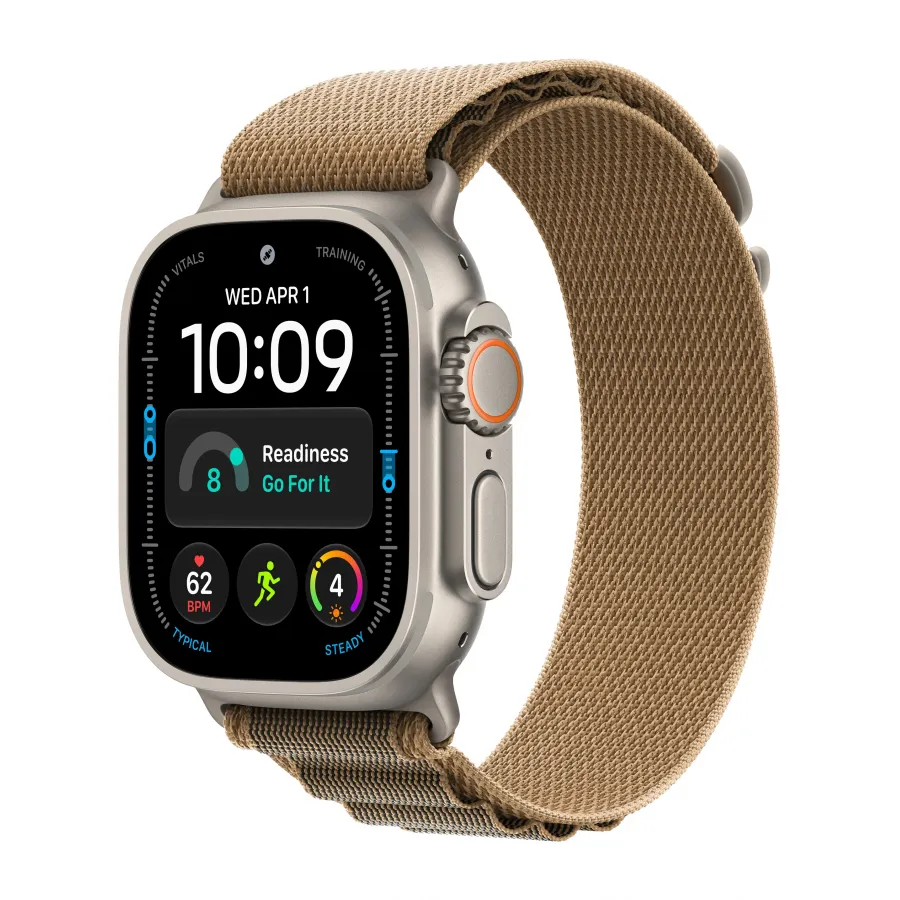 Купить Apple Watch Ultra 4 (2026), 49мм, корпус из титана натурального цвета, ремешок Alpine Loop Desert, S (130-160мм) в Сочи. Вид 1