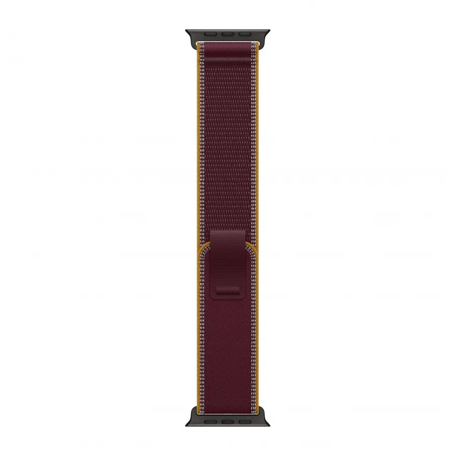 Купить Apple Watch Ultra 4 (2026), 49мм, корпус из титана черного цвета, ремешок Trail Loop Burgundy, S/M (130-180мм) в Сочи. Вид 3
