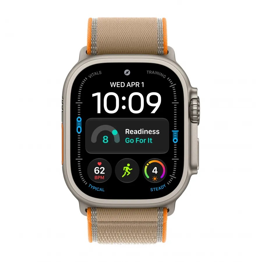 Купить Apple Watch Ultra 4 (2026), 49мм, корпус из титана натурального цвета, ремешок Trail Loop Sand, M/L (145-220мм) в Сочи. Вид 2