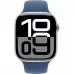 Купить Apple Watch Series 10 46mm, серебристый алюминий, спортивный ремешок цвета «Denim», M/L (160-210мм) в Сочи. Вид 2