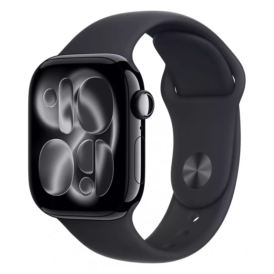 Купить Apple Watch Series 11 42mm, алюминий «Jet Black», черный спортивный ремешок, M/L (150-200мм) в Сочи. Вид 1