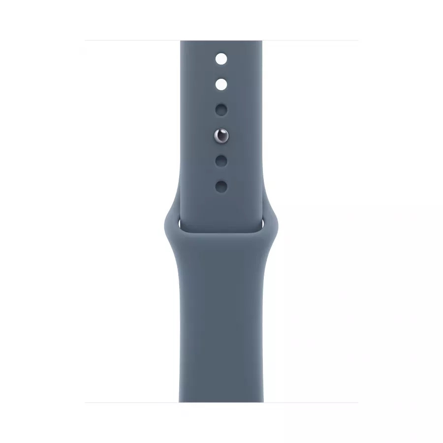 Купить Apple Watch Series 11 42mm, серебристый алюминий, спортивный ремешок цвета «Anchor Blue», S/M (130-180мм) в Сочи. Вид 3