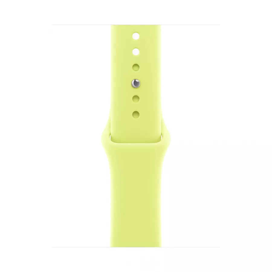 Купить Apple Watch Series 11 42mm, серебристый алюминий, спортивный ремешок цвета «Neon Yellow», S/M (130-180мм) в Сочи. Вид 3