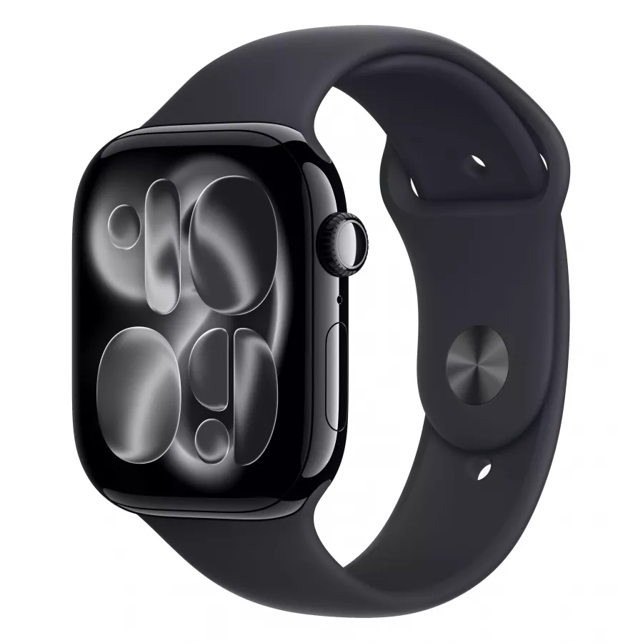 Купить Apple Watch Series 11 46mm, алюминий «Jet Black», черный спортивный ремешок, M/L (160-210мм) в Сочи. Вид 1
