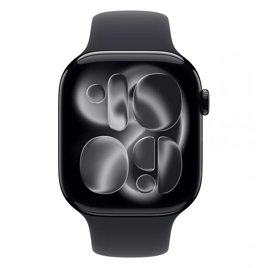 Купить Apple Watch Series 11 46mm, алюминий «Jet Black», черный спортивный ремешок, M/L (160-210мм) в Сочи. Вид 2
