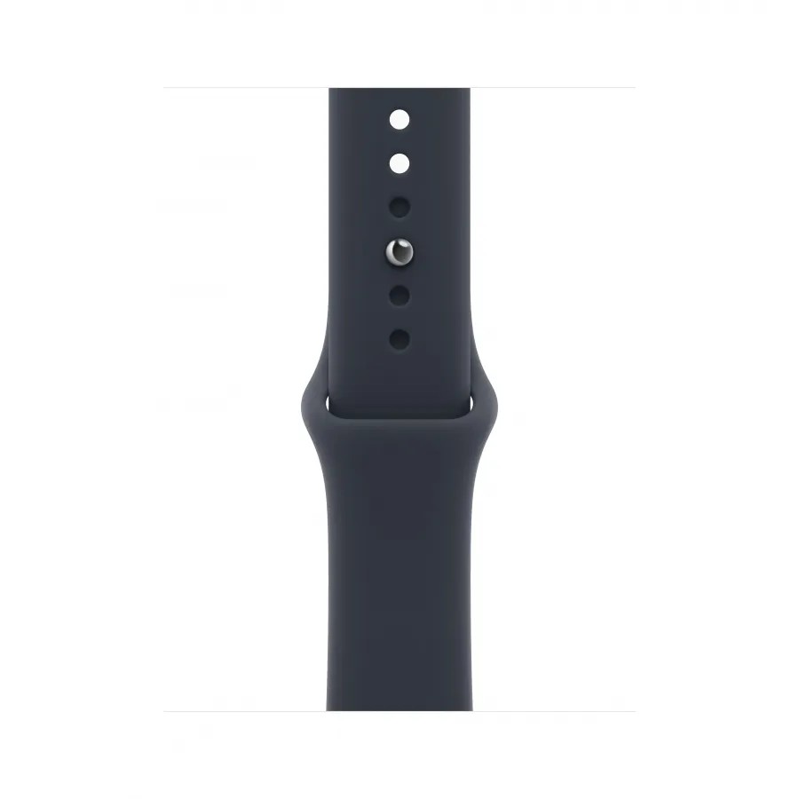 Купить Apple Watch Series 12 42mm, алюминий «Space Gray», спортивный ремешок цвета «Navy Blue», M/L (150-200мм) в Сочи. Вид 3