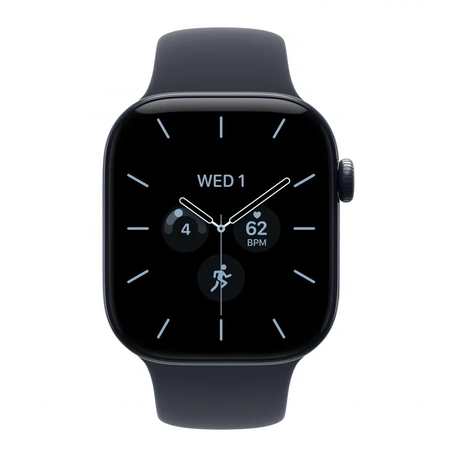 Купить Apple Watch Series 12 42mm, керамика «Night Blue», спортивный ремешок цвета «Navy Blue», M/L (150-200мм) в Сочи. Вид 2