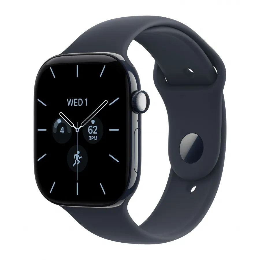 Купить Apple Watch Series 12 46mm, керамика «Night Blue», спортивный ремешок цвета «Navy Blue», M/L (160-210мм) в Сочи. Вид 1