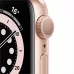 Купить Apple Watch Series 6 40mm, золотистый алюминий, спортивный ремешок цвета «розовый песок» в Сочи. Вид 2