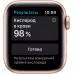 Apple Watch Series 6 40mm, золотистый алюминий, спортивный ремешок цвета «розовый песок». Вид 3