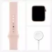 Apple Watch Series 6 44mm, золотистый алюминий, спортивный ремешок цвета «розовый песок». Вид 7