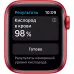 Apple Watch Series 6 40mm, алюминий цвета (PRODUCT)RED, спортивный ремешок красного цвета. Вид 3