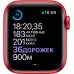 Apple Watch Series 6 40mm, алюминий цвета (PRODUCT)RED, спортивный ремешок красного цвета. Вид 4