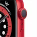 Apple Watch Series 6 44mm, алюминий цвета (PRODUCT)RED, спортивный ремешок красного цвета. Вид 2