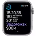 Купить Apple Watch Series 6 44mm, серебристый алюминий, спортивный ремешок белого цвета в Сочи. Вид 4