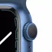Apple Watch Series 7 41mm, алюминий синего цвета, спортивный ремешок цвета «синий омут». Вид 3