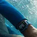 Apple Watch Series 7 41mm, алюминий синего цвета, спортивный ремешок цвета «синий омут». Вид 4