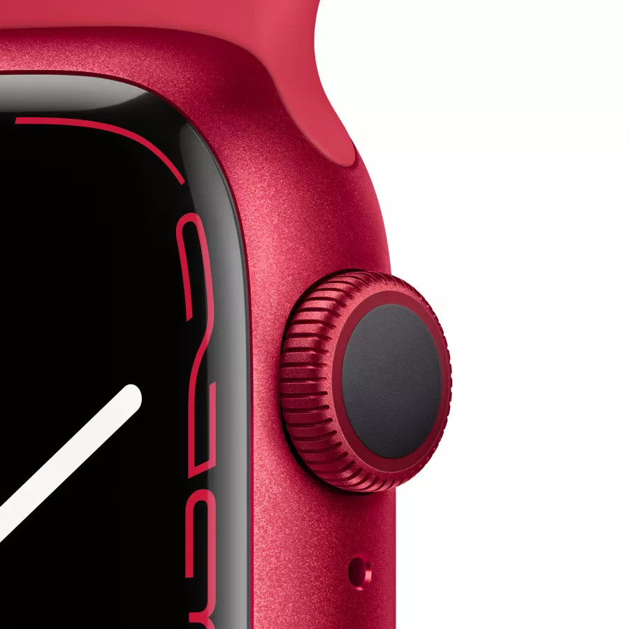 Купить Apple Watch Series 7 41mm, алюминий красного цвета, спортивный ремешок (PRODUCT)RED в Сочи. Вид 3