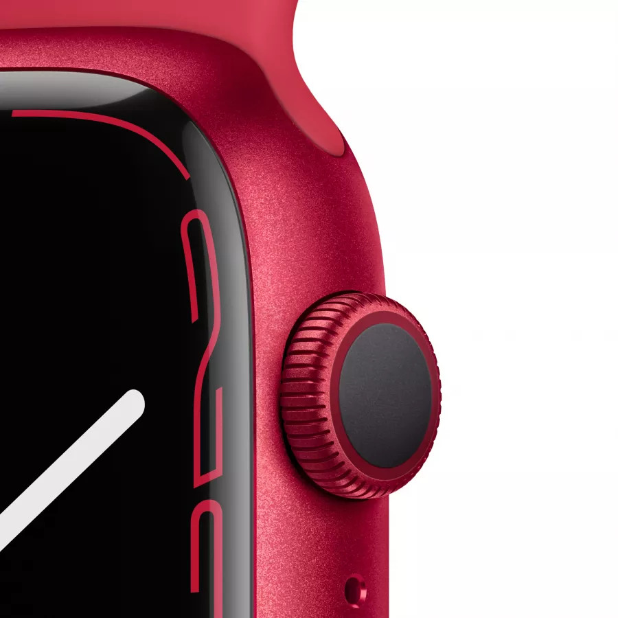 Купить Apple Watch Series 7 45mm, алюминий красного цвета, спортивный ремешок (PRODUCT)RED в Сочи. Вид 3