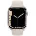 Apple Watch Series 7 45mm, алюминий «сияющая звезда», спортивный ремешок цвета «сияющая звезда». Вид 2