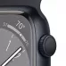 Apple Watch Series 8 41mm, алюминий «тёмная ночь», спортивный ремешок цвета «тёмная ночь». Вид 3