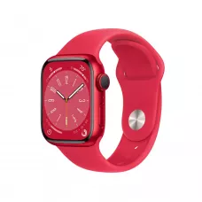 Apple Watch Series 8 41mm, красный алюминий, спортивный ремешок красного цвета
