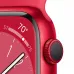 Apple Watch Series 8 41mm, красный алюминий, спортивный ремешок красного цвета. Вид 3