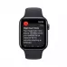 Apple Watch SE 2022 44mm, алюминий «тёмная ночь», спортивный ремешок цвета «тёмная ночь». Вид 4