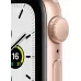 Apple Watch SE 40mm, алюминий золотого цвета, спортивный ремешок цвета «сияющая звезда». Вид 2