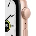 Apple Watch SE 44mm, алюминий золотого цвета, спортивный ремешок цвета «сияющая звезда». Вид 2