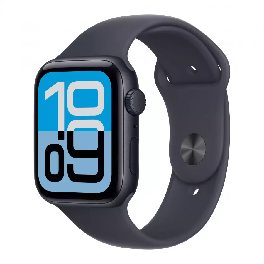 Купить Apple Watch SE 3 (2025) 44mm, алюминий Midnight, спортивный ремешок цвета Midnight, M/L (160-210мм) в Сочи. Вид 1