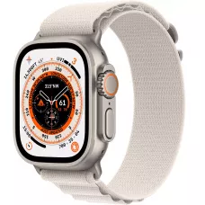 Apple Watch Ultra GPS, 49мм, корпус из титана, ремешок Alpine цвета «сияющая звезда», S