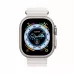 Apple Watch Ultra GPS, 49мм, корпус из титана, ремешок Ocean белого цвета, One Size. Вид 2