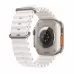 Apple Watch Ultra GPS, 49мм, корпус из титана, ремешок Ocean белого цвета, One Size. Вид 4