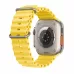 Apple Watch Ultra GPS, 49мм, корпус из титана, ремешок Ocean желтого цвета, One Size. Вид 3
