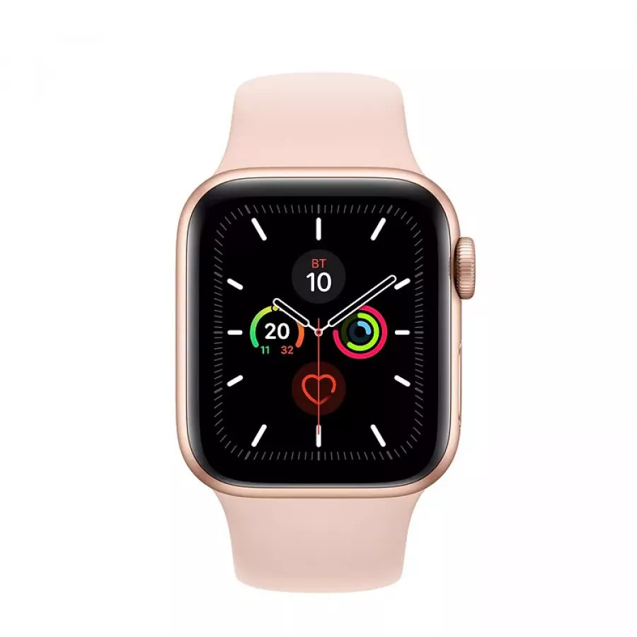 Купить Apple Watch Series 5 40mm, золотистый алюминий, спортивный ремешок цвета «розовый песок» в Сочи. Вид 2