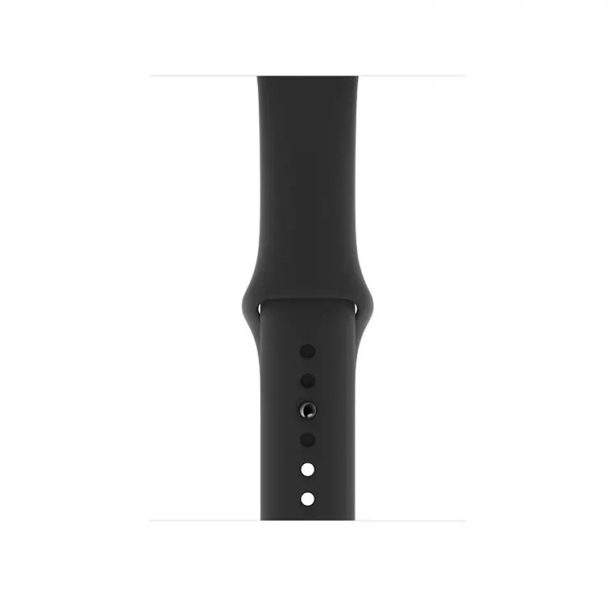 Apple Watch Series 5 44mm, алюминий цвета «серый космос», спортивный ремешок черного цвета. Вид 3